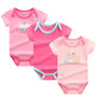 3 pcs/lot Baby Bodysuits Cotton Baby Boy Girl Clothes Next Infant Short Sleeve Jumpsuit Body for