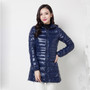 Arbitmatch Fashion Winter Ultra Light Down Jacket 90% Duck Down Hooded Jackets Long Warm Slim Coat