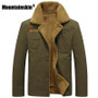 Mountainskin Thicken Fleece Winter Jackets Men's Coats 6XL Cotton Fur Collar Men's Jackets Military