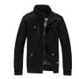 DIMUSI Autumn&Winter Men's Casual Jackets Stand Collar Military Windbreaker Coats Male Fashion