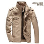 Men jacket jean military Plus size 6XL army soldier Washing cotton Air force one male clothing