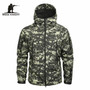 Mege Brand Clothing Autumn Men's Military Camouflage Fleece Jacket Army Tactical Clothing  Multicam