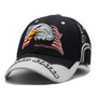 2018 Black Cap USA Flag Eagle Embroidery Baseball Cap Snapback Caps Casquette Hats Fitted Casual