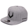 High quality grey wool snapback  3D pierced embroidery hip hop cap flat bill baseball cap for men