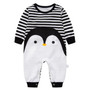 2018 Spring Autumn long sleeved cotton Romper baby clothes children's clothing cartoon Penguin baby
