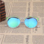 ASUOP2018 new high-end fashion brand boy cat eye sunglasses girl round outdoor color children's