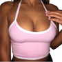 VenusFox Sexy Crop Tops For Women Halter Fitness Skinny T-Shirt