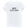 VenusFox Womens BFF SISTERS Letters Printing Casual Tee Solid Black White Tops