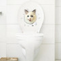 Hole View Vivid Dogs Cats 3D Wall Sticker Bathroom Home Decoration Animal Art Sticker Wall Poster