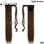 23" Long Curly Clip  Synthetic False Hair Ponytail Hairpiece With Hairpins Hair Extension