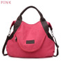 Women's Canvas Leather Large Capacity Pocket Casual Tote Handbag Shoulder Handbags