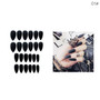 24pcs Matte False Nails Long Tips for 10 Pure Color Gel for Nails Extensions