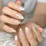 24pcs Natural Ombre French Ballerina Fake Nail