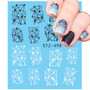 1PCS Summer Retro Harajuku Element Fruit Cake Lace Water Transfer Nail Manicure Art Sticker