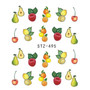 1PCS Summer Retro Harajuku Element Fruit Cake Lace Water Transfer Nail Manicure Art Sticker