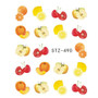 1PCS Summer Retro Harajuku Element Fruit Cake Lace Water Transfer Nail Manicure Art Sticker