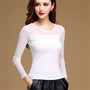 VenusFox Women Long Sleeve Lace Blouse and Tops