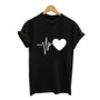 VenusFox Harajuku Love Printed Short Sleeve T-shirts Casual Tee Tops