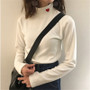 VenusFox Women Striped Kawaii Cotton Turtleneck Harajuku Hearts T-Shirt Tops