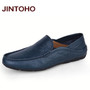 JINTOHO big size 35-47 slip on casual men loafers spring and autumn mens moccasins shoes genuine