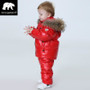 -30 degree Russia Winter children's clothing girls clothes sets for new year's Eve boys parka