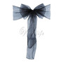 50pcs Organza Chair Sash Bow For Cover Banquet Wedding Party Event Xmas Decoration Sheer Organza