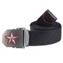 3D Red Star Automatic Buckle Belts Fashion Men's Tactical Canvas Belts Male Casual Strap Waist of