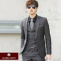 (Jacket+Pant+Tie) Luxury Men Wedding Suit Male Blazers Slim Fit Suits For Men Costume Business