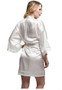 Fashion Silk Bridesmaid Bride Robe Sexy Women Short Satin Wedding Kimono Robes Sleepwear Nightgown