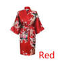 Silk Satin Wedding Bride Bridesmaid Robe Floral Bathrobe Short Kimono Robe Night Robe Bath Robe