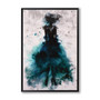 Elegant Poetry Dancing Skirt Girl Watercolor Abstract Canvas Painting Art Print Poster Picture Decoration Modern Home Decoration