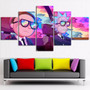 Wall Art Pictures HD Prints 5 Pieces Rick And Morty Poster Home Decor Canvas Animation Paintings Modular Frame For Living Room