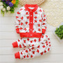 BibiCola Children winter baby girls boys Christmas clothing set kids thick warm clothes set infant