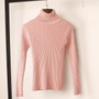 Autumn Winter Thick Sweater Women Knitted Ribbed Pullover Sweater Long Sleeve Turtleneck Slim Jumper