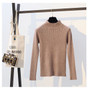 2018 Autumn Winter Women Pullovers Sweater Knitted Elasticity Casual Jumper Fashion Slim Turtleneck