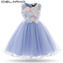 Cielarko Kids Girls Flower Dress Baby Girl Butterfly Birthday Party Dresses Children Fancy Princess