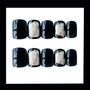 Elegant 24pcs/set Ink wind style  false nails Simple Middle-long size