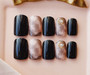 Elegant 24pcs/set Ink wind style  false nails Simple Middle-long size