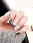 Elegant 24pcs/set Ink wind style  false nails Simple Middle-long size