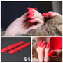 Matte False Short Pointed fake nails full cover