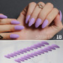 Matte False Short Pointed fake nails full cover