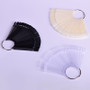 1Set False Nail Tips Nature Clear Black Fan Finger Full Card