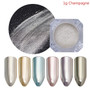 1Box Mirror Rose Gold Black Blue Purple Nail Glitter Powder Shining Nail Art