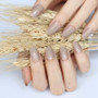 24pcs fashion candy color false nails finished Design 54 Optional