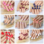 24pcs fashion candy color false nails finished Design 54 Optional