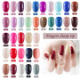 24pcs fashion candy color false nails finished Design 54 Optional