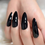 Black Extremely Long Nails 24 Full Set of Nails UV Gel Finished Press on Nail