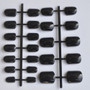 DIY Nail Salon  Classic Black 24 Pcs Short False Nails Full Tips