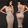 VenusFox Sexy Women Casual Tight Cocktail Party Sleeveless Bodycon Dress