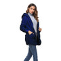 VenusFox Long Sleeve Hooded Faux Fur Teddy Bear Coat